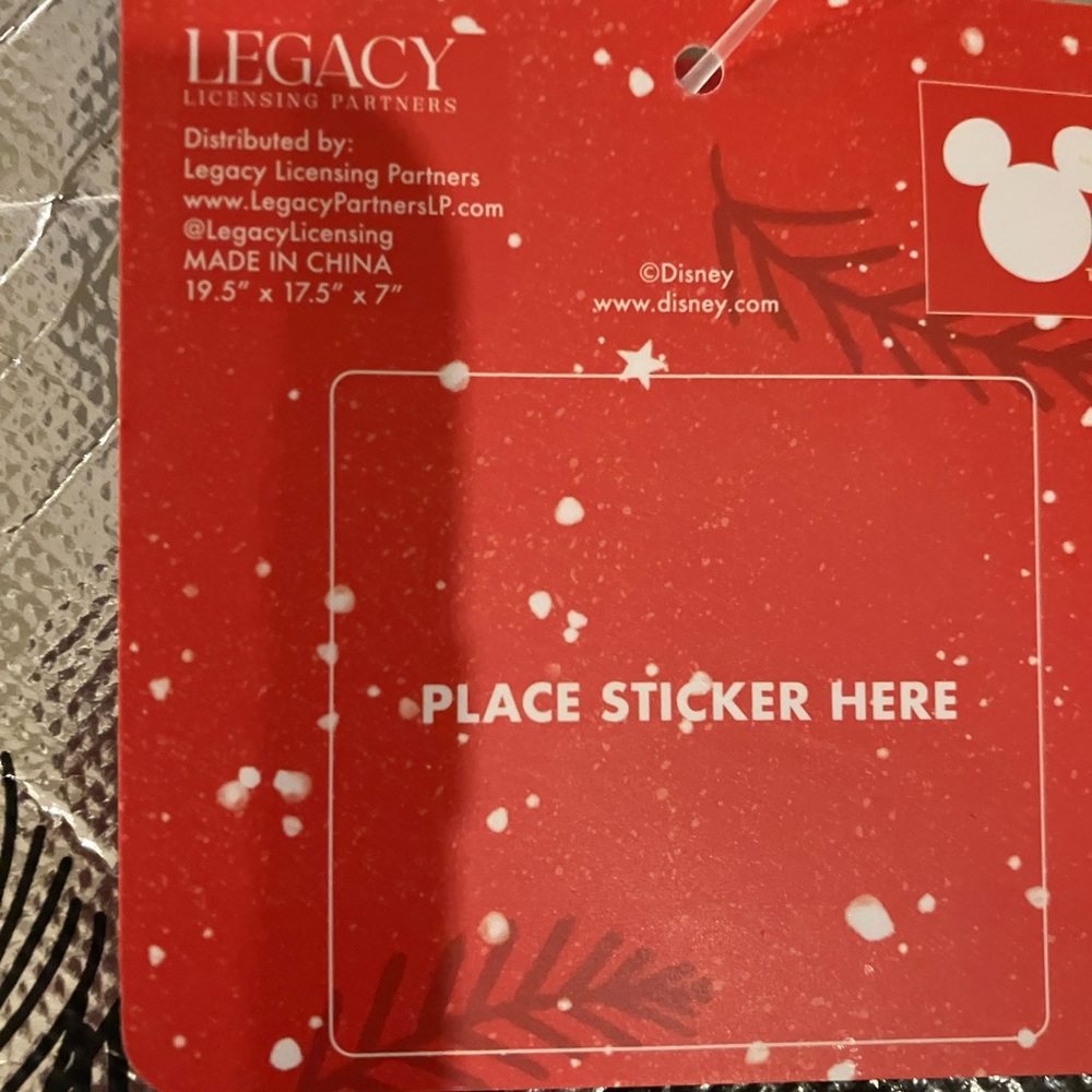 Disney Mickey and Friends Silver Winter Wonderland Reusable Tote - Picture 3 of 4